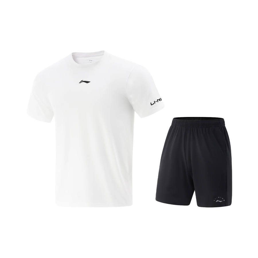 Li-Ning Li Ning Casual Sportswear Unisex Two Piece Set, Black