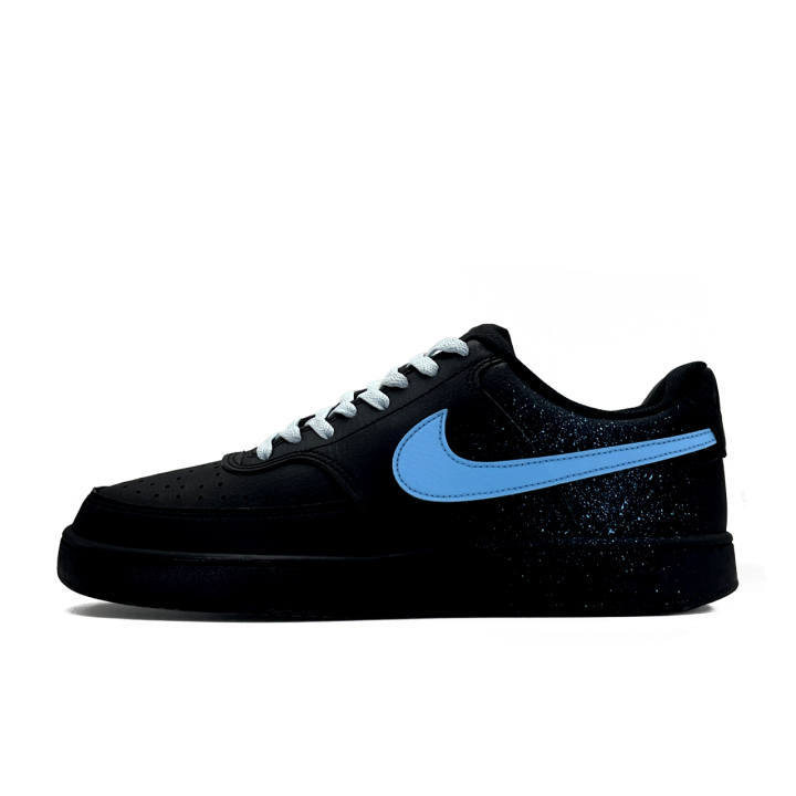 Nike Nike Court Vision Blue Shooting Star Abrasion Resistant Slip Resistant Low top Skateboard Shoes Unisex