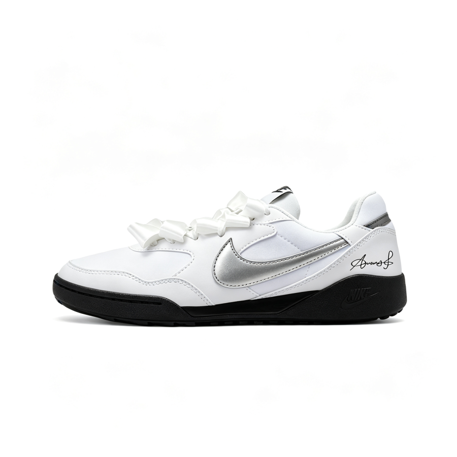 Nike Nike Terra Manta Silver Glitter Ballet, Preppy Style, Satin Shiro Shoes Casual Shoes Unisex Silver White