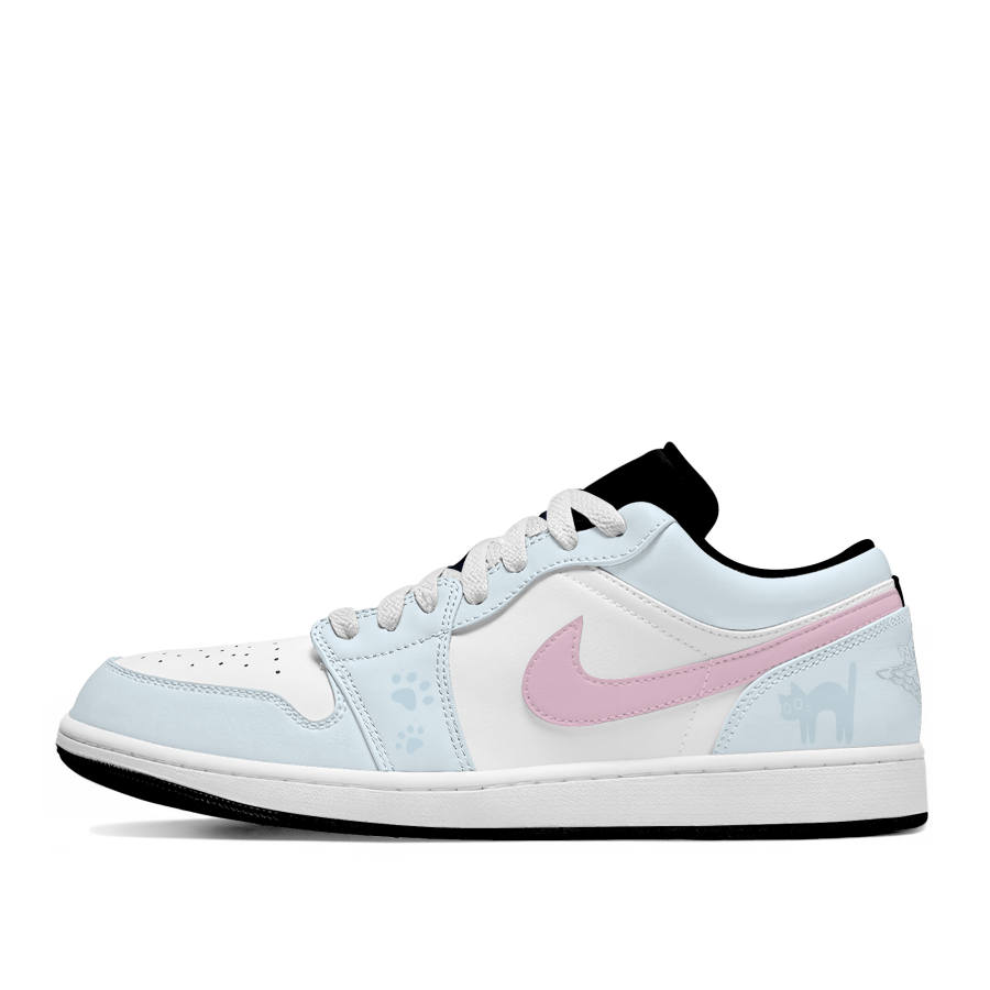 Jordan Jordan Air Jordan 1 Cushioning Abrasion Resistant Low top Children's Basketball Shoes Unisex