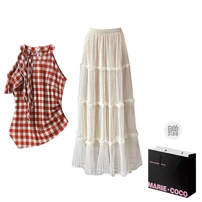 MARIE·COCO Two Piece Skirt Sets Women's Moderate Long Skirt