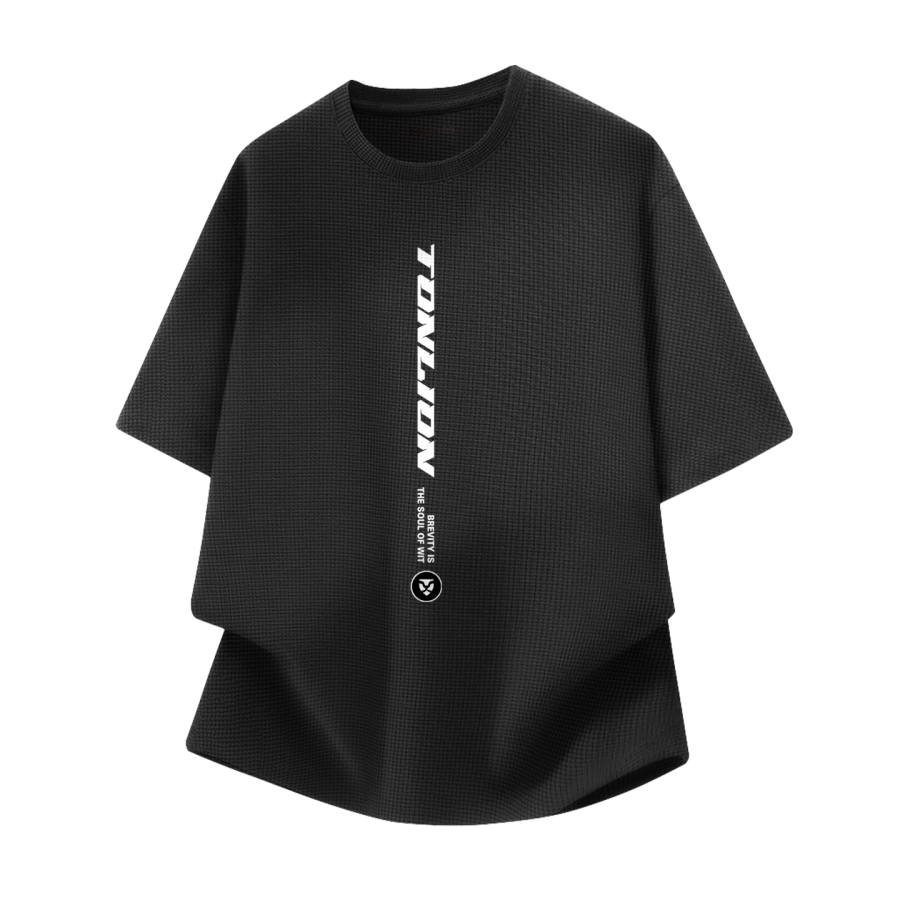 Tonlion T Shirts Unisex Crew Neck Moderate Straight Fit
