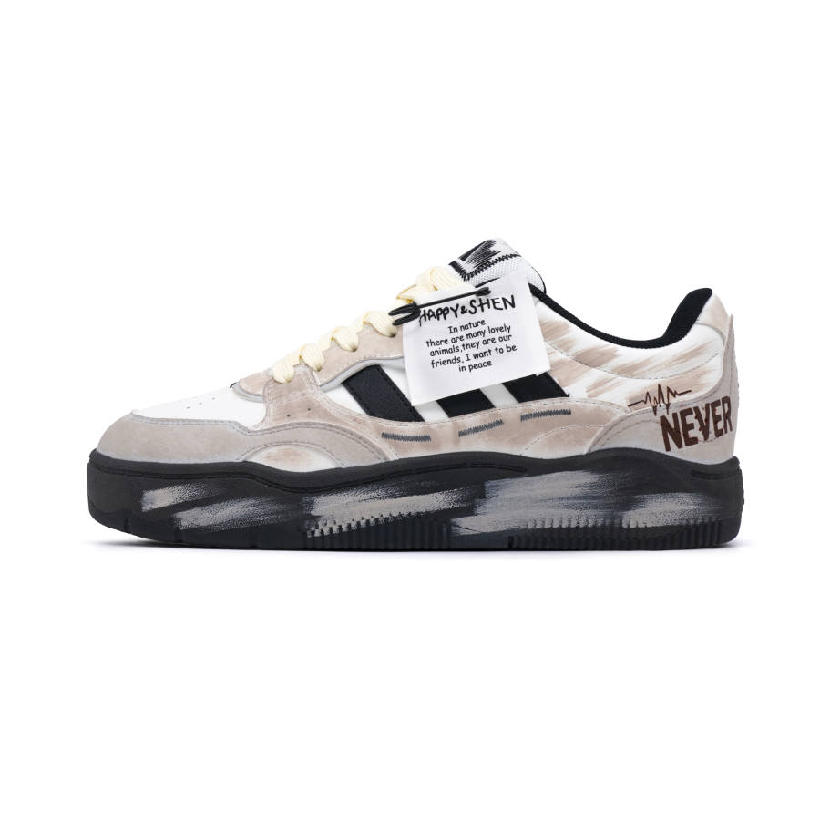 Adidas Adidas LITE SHUFFLE Wasteland Dust Order Coverage Abrasion Resistant Height Increasing Low top Skateboard Shoes Men's