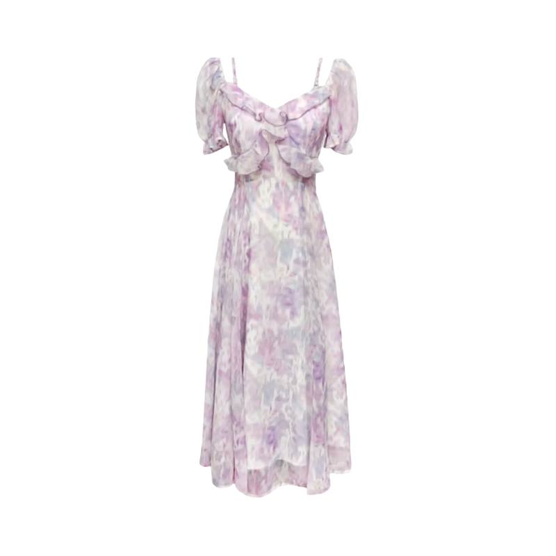SIXUSICHOU Short Sleeved Dress Women's