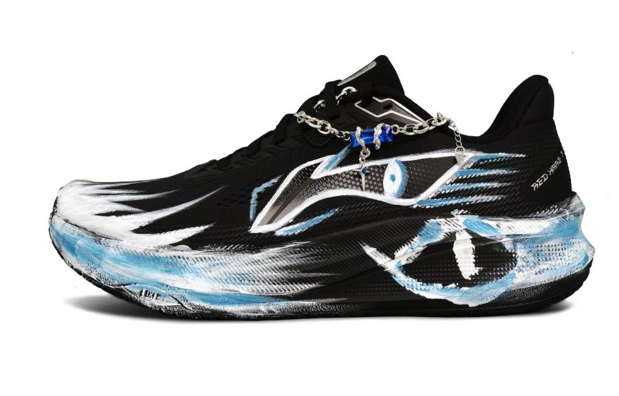 Li-Ning Li Ning Red Hare 9 Cushioning Abrasion Resistant Low top Physical Fitness Test & Exam Racing Running Shoes Men's Black