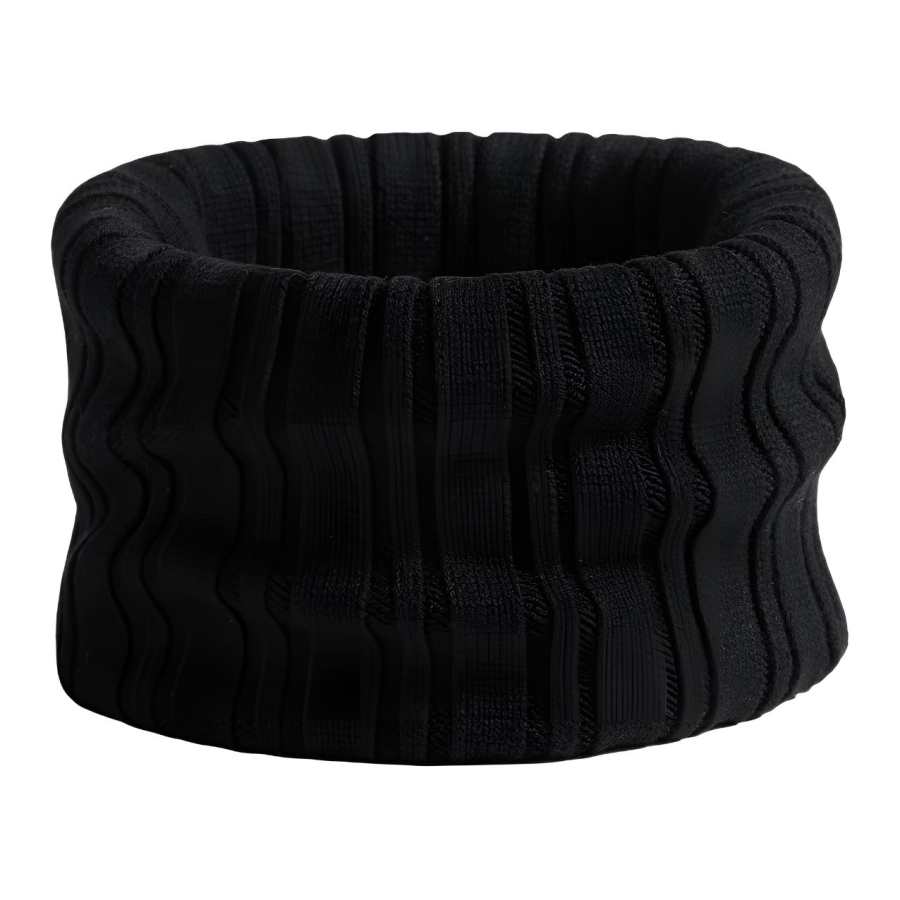 SEPTWOLVES Thermal Windproof Mask Fleece Lined Neck Protection Neck Warmer Scarf Cycling Wool Blend Snoods Men's Black