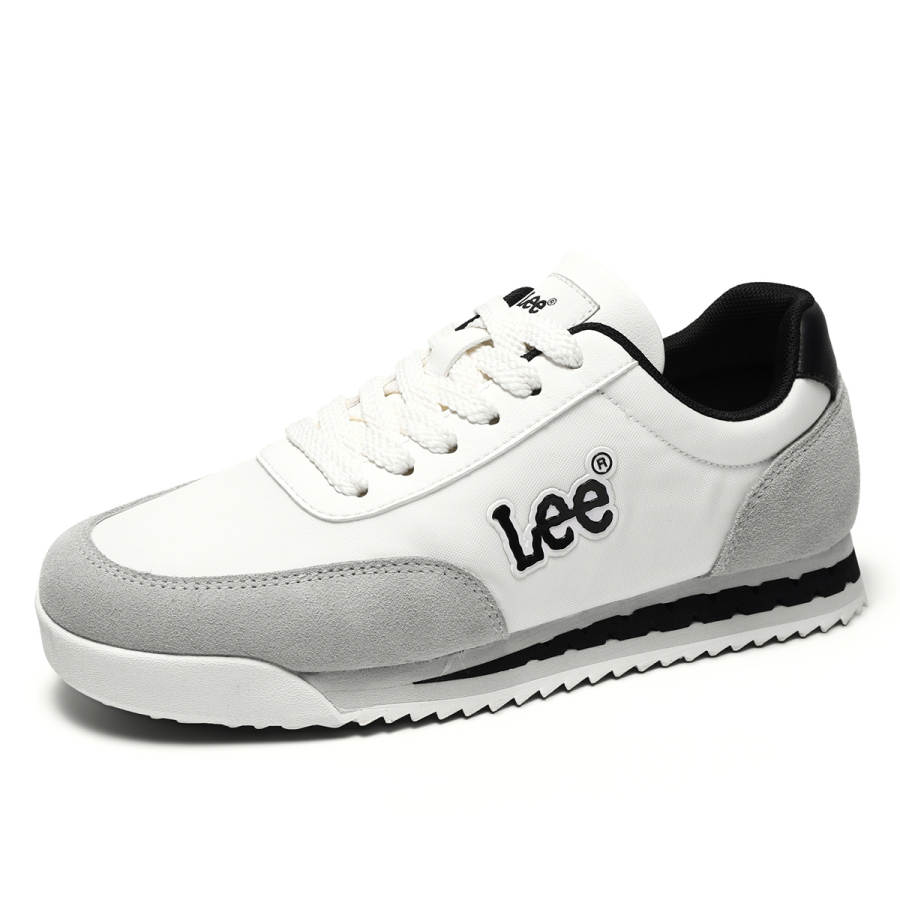 Lee Casual Shoes Men's Low Top White/Black/Red