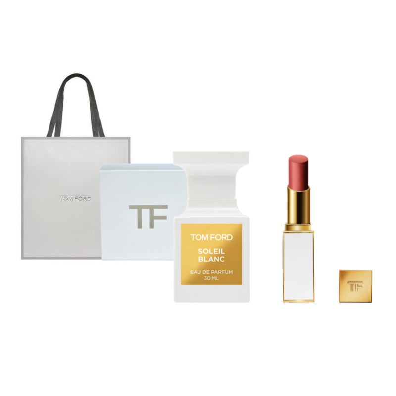 TOM FORD Lipstick Perfume Premium Brand Clothing Sets Eau De Parfum EDP Cream Moisturizing, Complexion Glossy Lip Woody