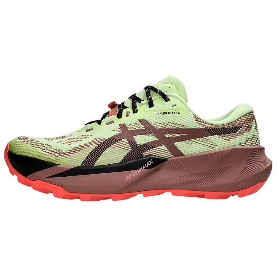 ASICS Gel Trabuco 14 Trail Running Shoes Men's Tender Grass Green Brown