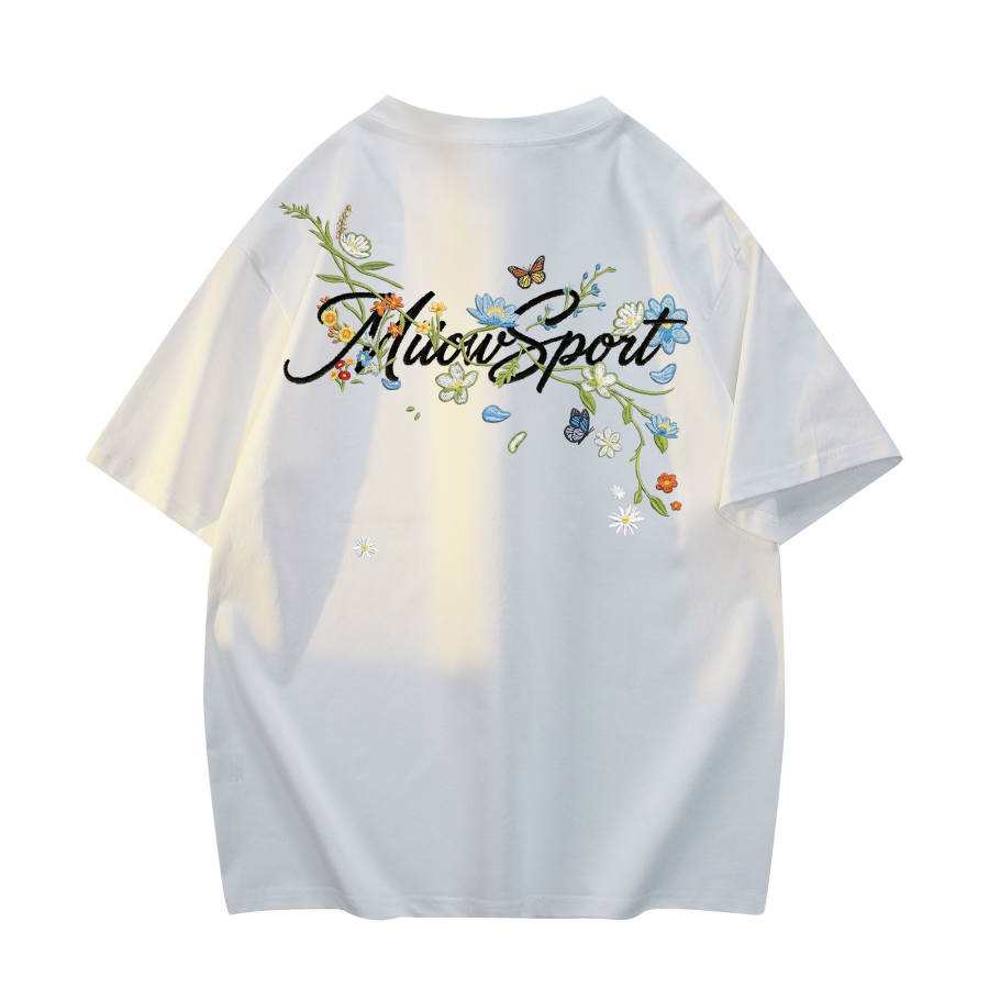 MIIOW T Shirts Unisex Crew Neck Moderate Heavyweight