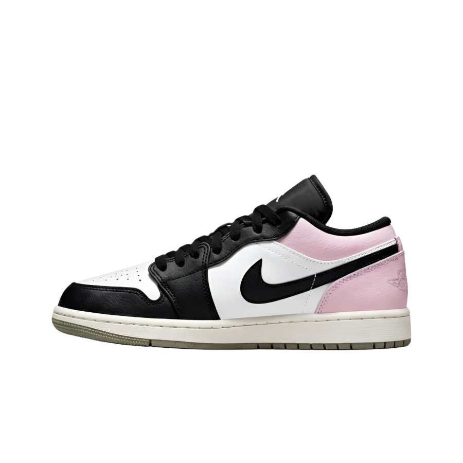 Jordan Jordan Air Jordan 1 Cherry Blossom Pink Leather Abrasion Resistant Low top Skateboard Shoes Unisex Pink