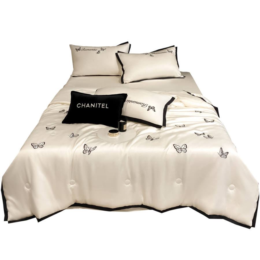 YALU Type B Tencel Embroidery Air Conditioning Quilt Summer Thin Quilt Filling Cecil Summer Cooling Quilt For Home Use