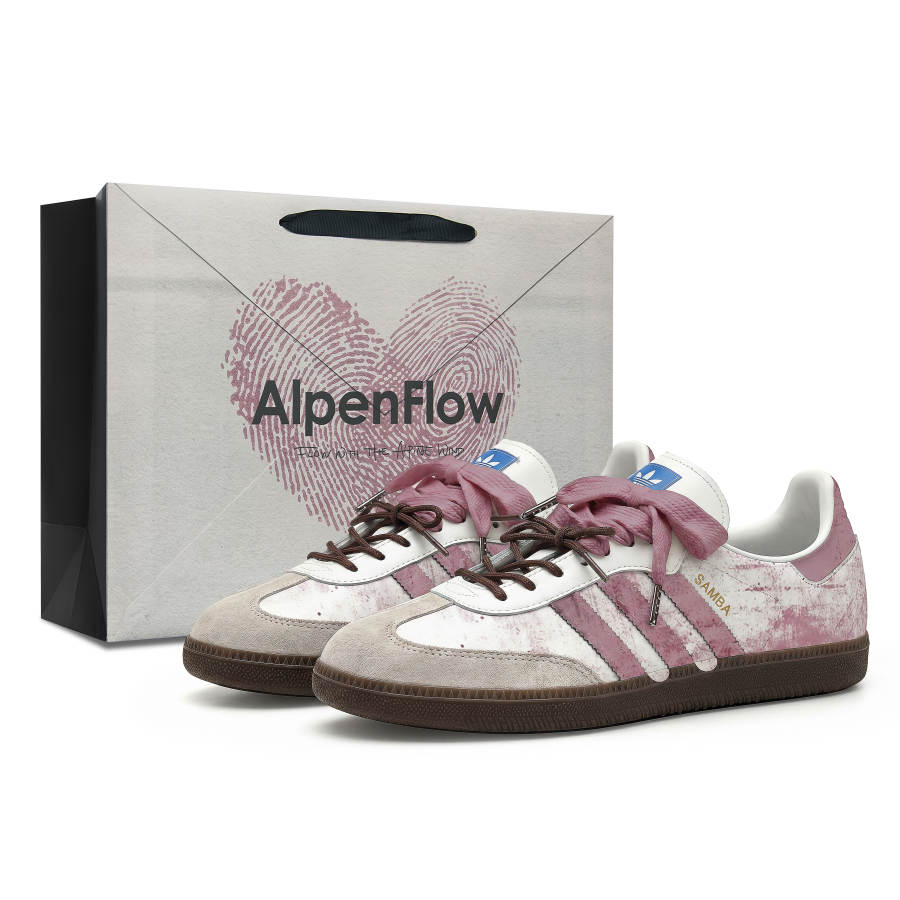 Adidas Originals SAMBA OG Slip Resistant, Abrasion Resistant, Breathable Low top German Army Trainers Unisex Pink