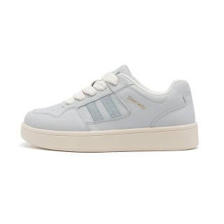 DEERWAY Lightweight Breathable Height Increasing Platform Skateboard Shoes Women's Blue