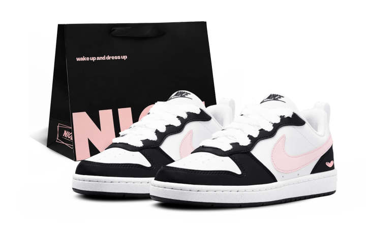 Nike Nike Court Borough Low top Skateboard Shoes Women's Black Pink