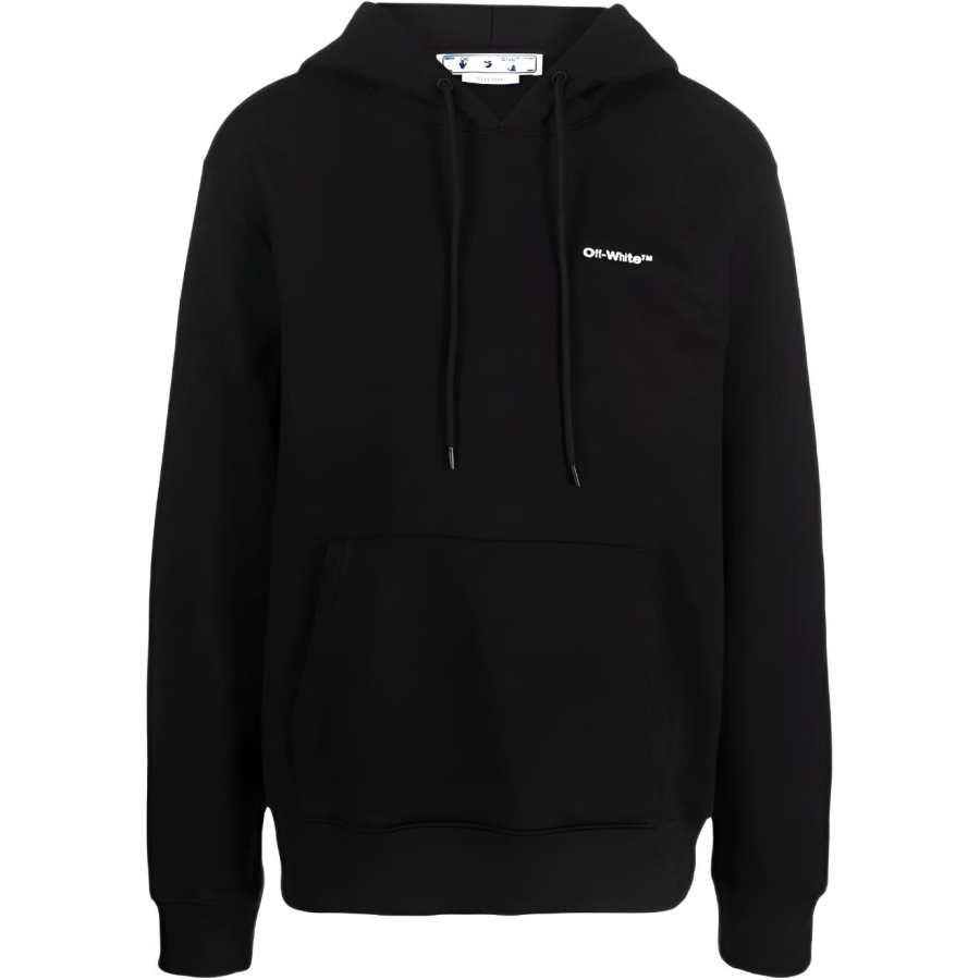 OFF-WHITE OFF WHITE Wave Outline Diag Slim Hoodie