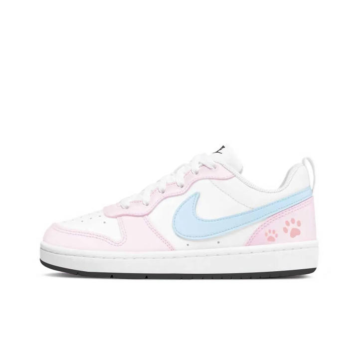 Nike Nike Court Borough Lightweight Low top Skateboard Shoes Unisex Blue Pink