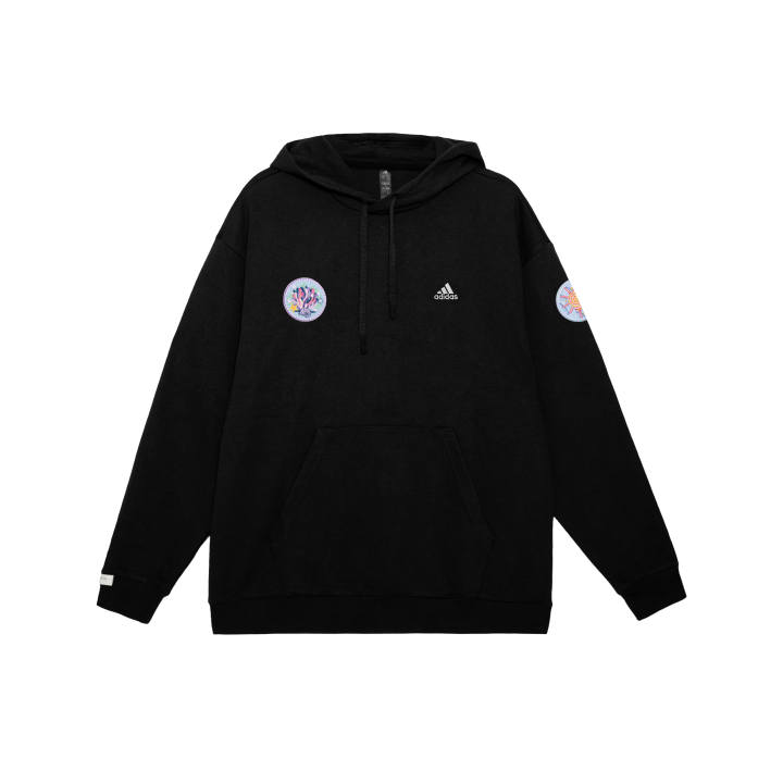 Adidas Adidas SWEAT Sweatshirts Unisex Black Hooded Non Detachable Moderate Regular