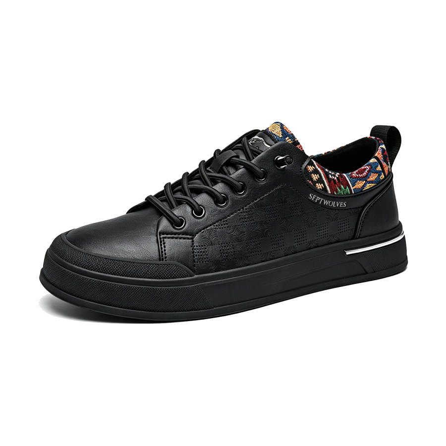 SEPTWOLVES Black Warrior Low top Skateboard Shoes Men's