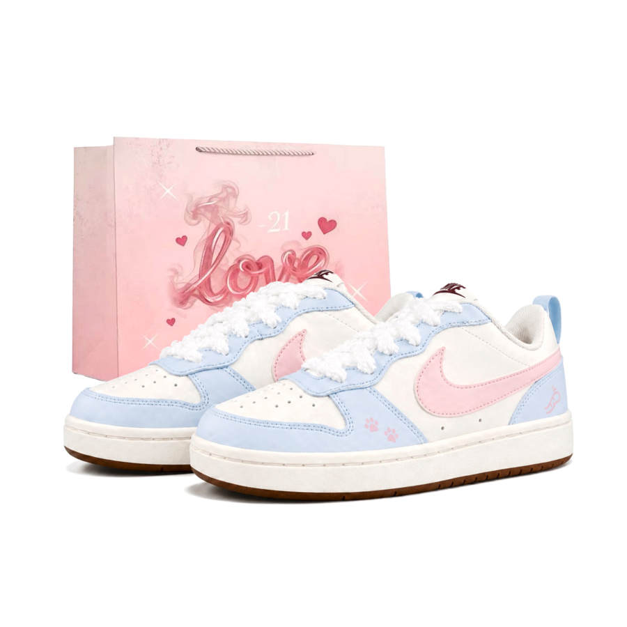 Nike Nike Court Borough Slip Resistant Low top Skateboard Shoes Women's Blue