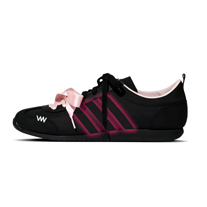 Adidas Adidas VS JOG 2.0 Neon Low top Casual Shoes Unisex Black