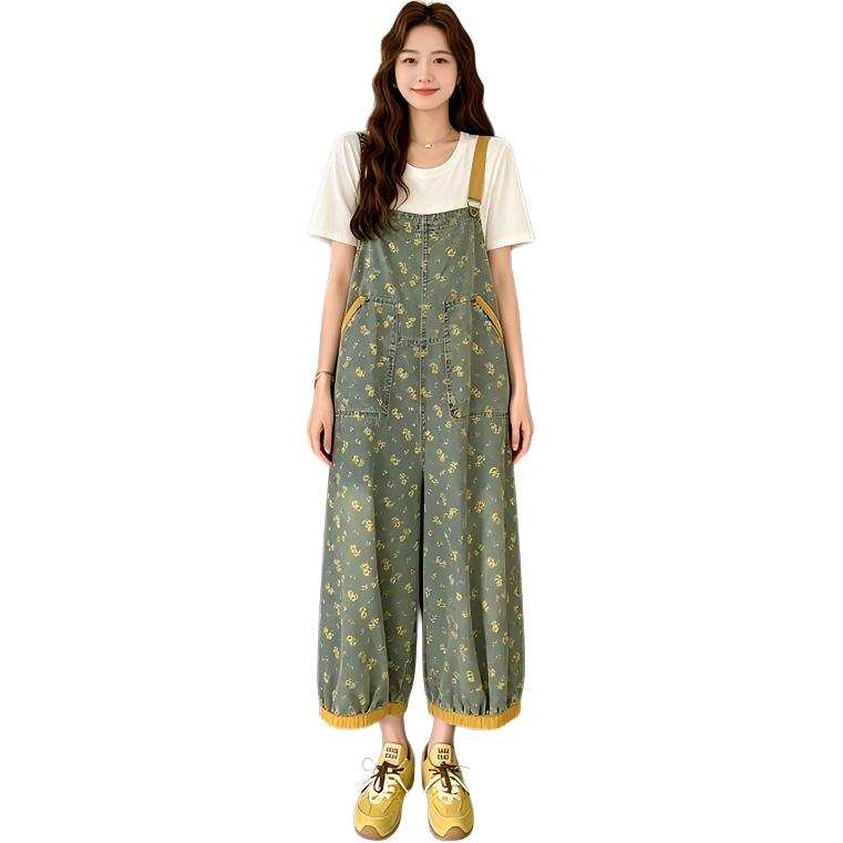 SIXUSICHOU Overalls Women's Image Color Moderate Overalls