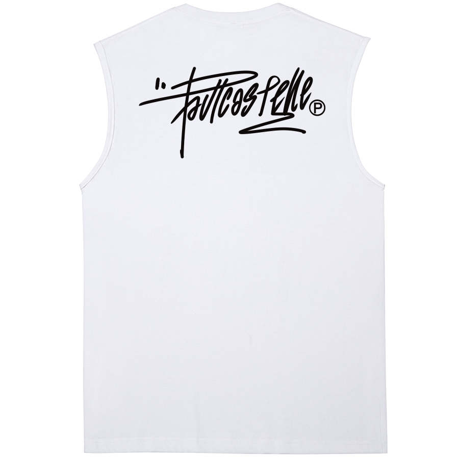 PAUL COSTELLOE Tank Tops Unisex Crew Neck Moderate Straight Fit
