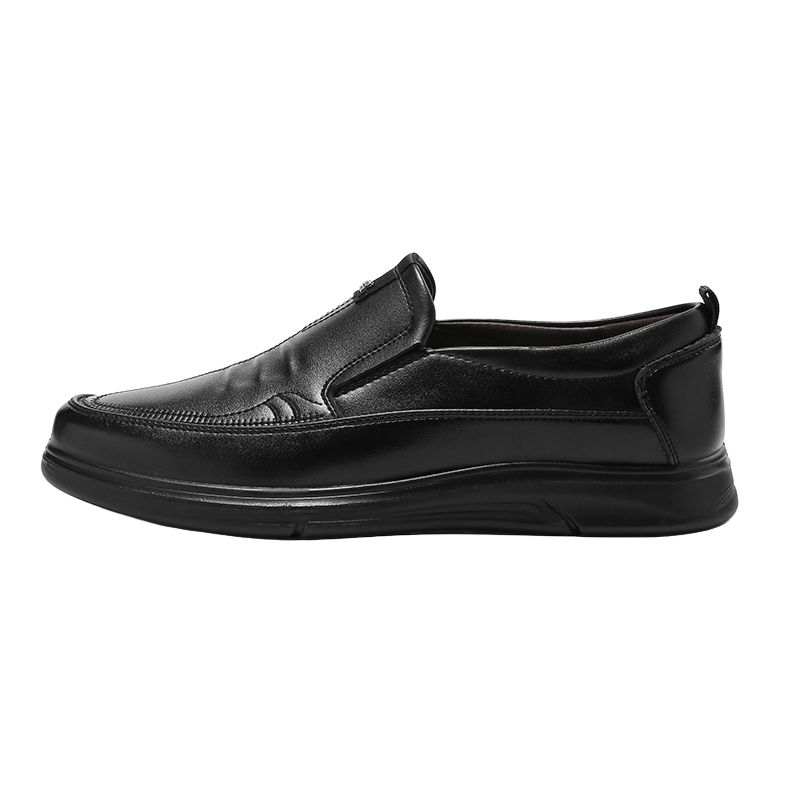 WARRIOR Warrior Spring Fall Middle Aged Men's Shoes, Comfortable Elderly Shoes, Versatile Classic Unlined Shoes