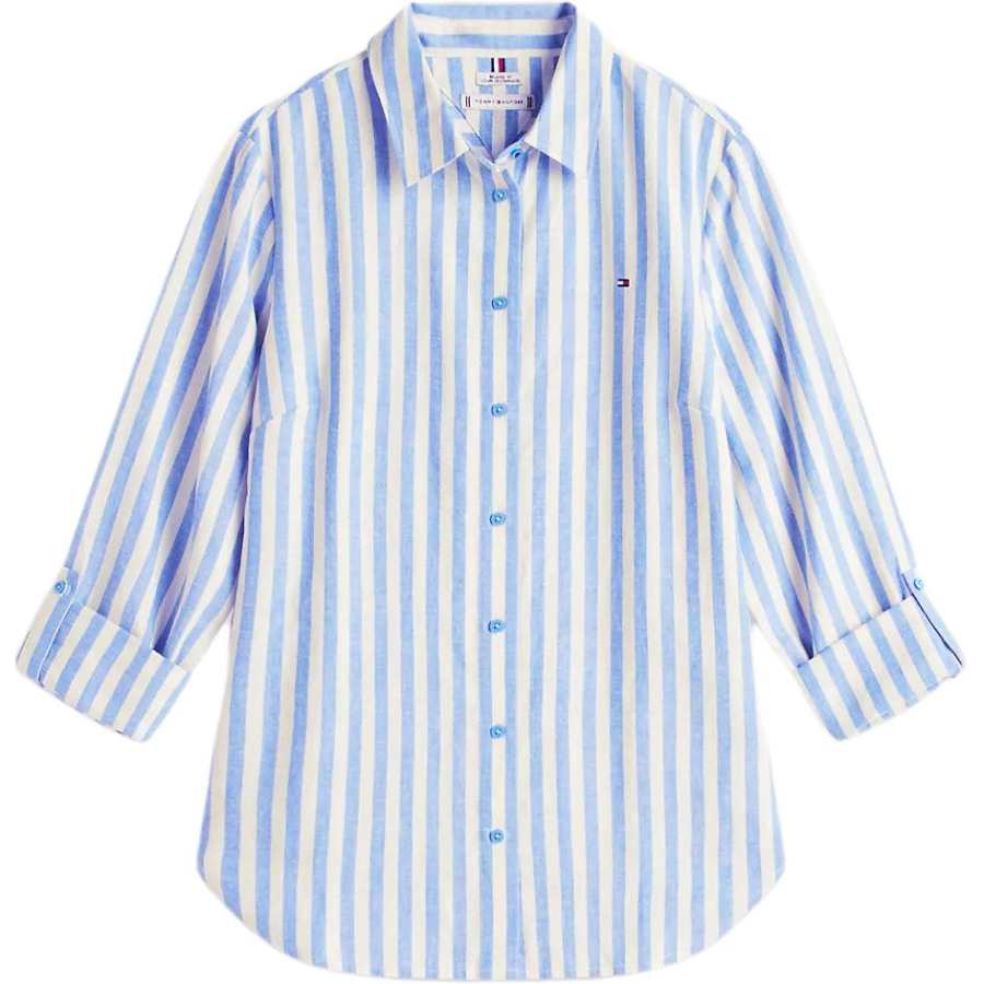 Tommy Hilfiger Shirts Women's Blue Lapel