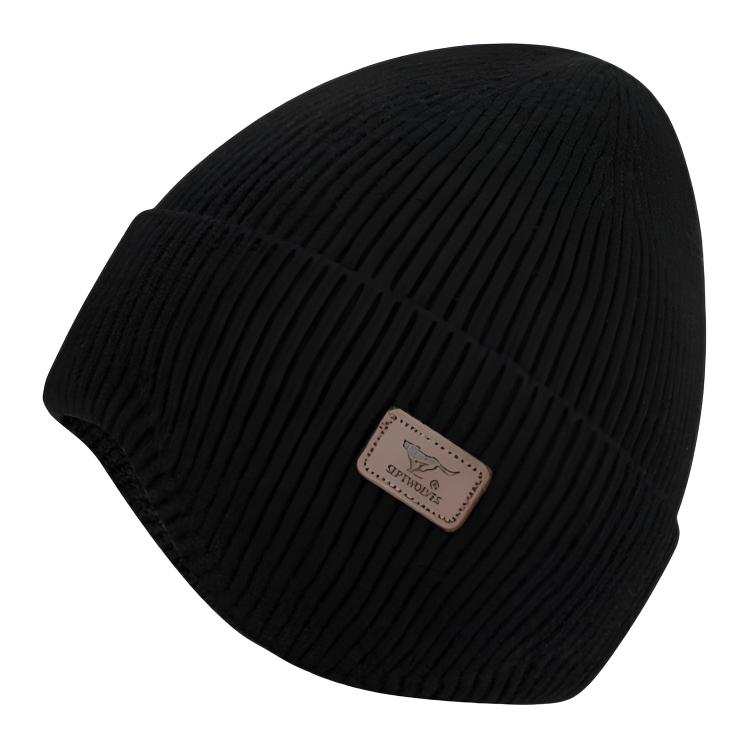 SEPTWOLVES SEPTWOLVES Wool Blend Plush Yarn Hats & Caps Unisex Black