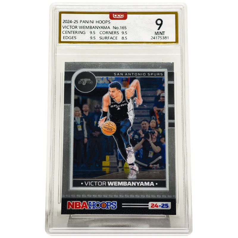 PANINI HOOPS Wembanyama Player Card 24 25 Season, Premium Card Insert Graded Cards 1 Pc