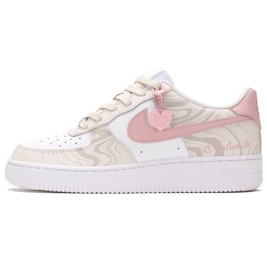 Nike Nike Air Force 1 Abrasion Resistant Low top Skateboard Shoes Unisex Ecru