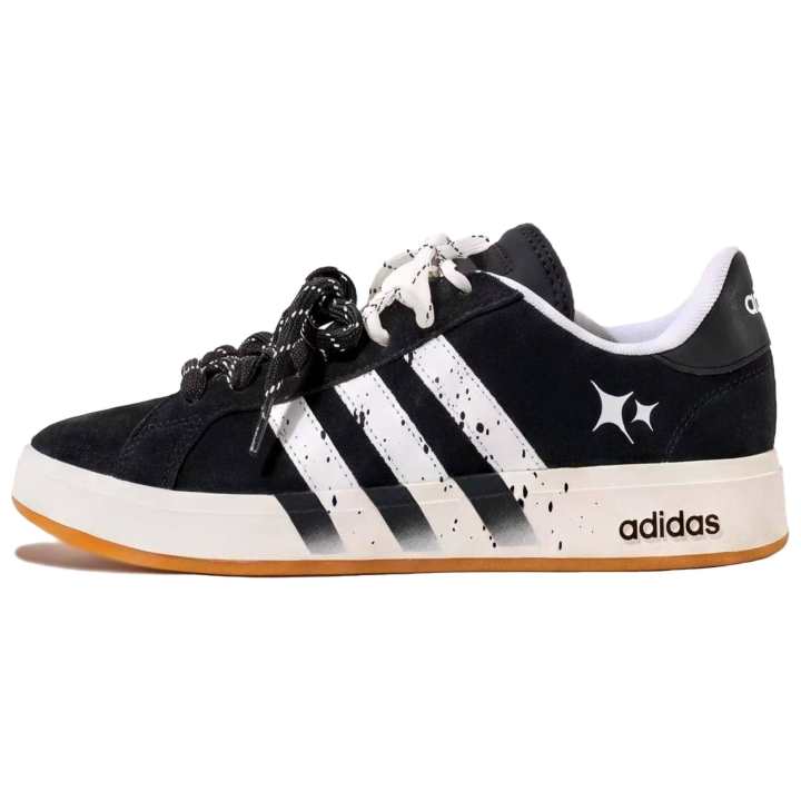 Adidas Adidas Grand Court Base 00s Minimalist Style, Starlight Sparkling Coverage Abrasion Resistant Low top Skateboard Shoes