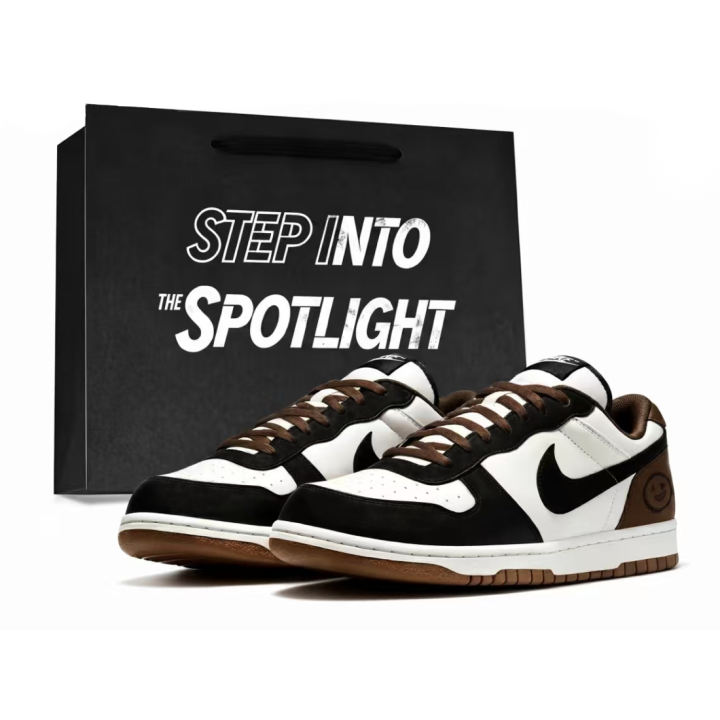 Nike Nike Big Brown Black Mocha Height Increasing Abrasion Resistant Breathable Slip Resistant Low top Skateboard Shoes