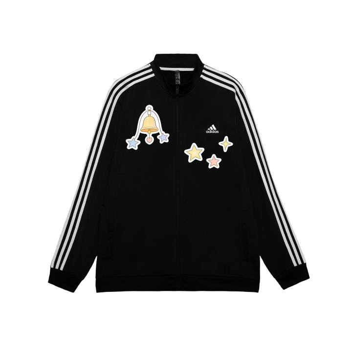 Adidas Adidas ESSENTIALS Jackets Men's Black Stand Collar Moderate Pilot