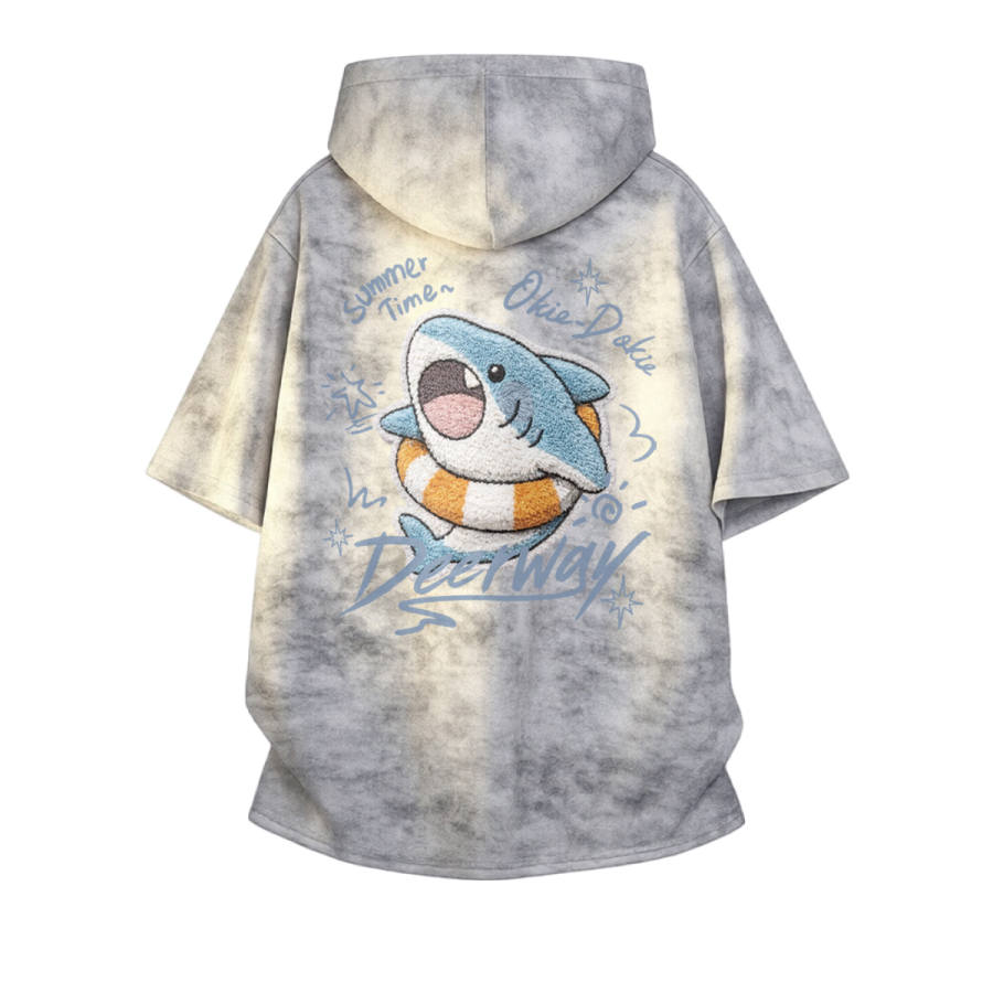 DEERWAY T Shirts Unisex Hooded Non Detachable Moderate Straight Fit