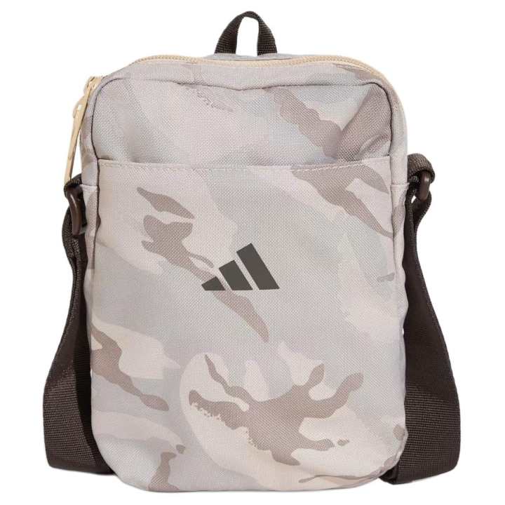 Adidas Adidas Polyester Crossbody Bags Unisex Beige & Brown