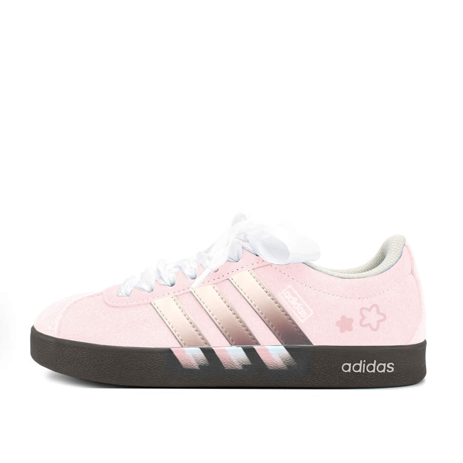Adidas Adidas VL COURT 2.0 Skateboard Shoes Unisex Low Top Brown