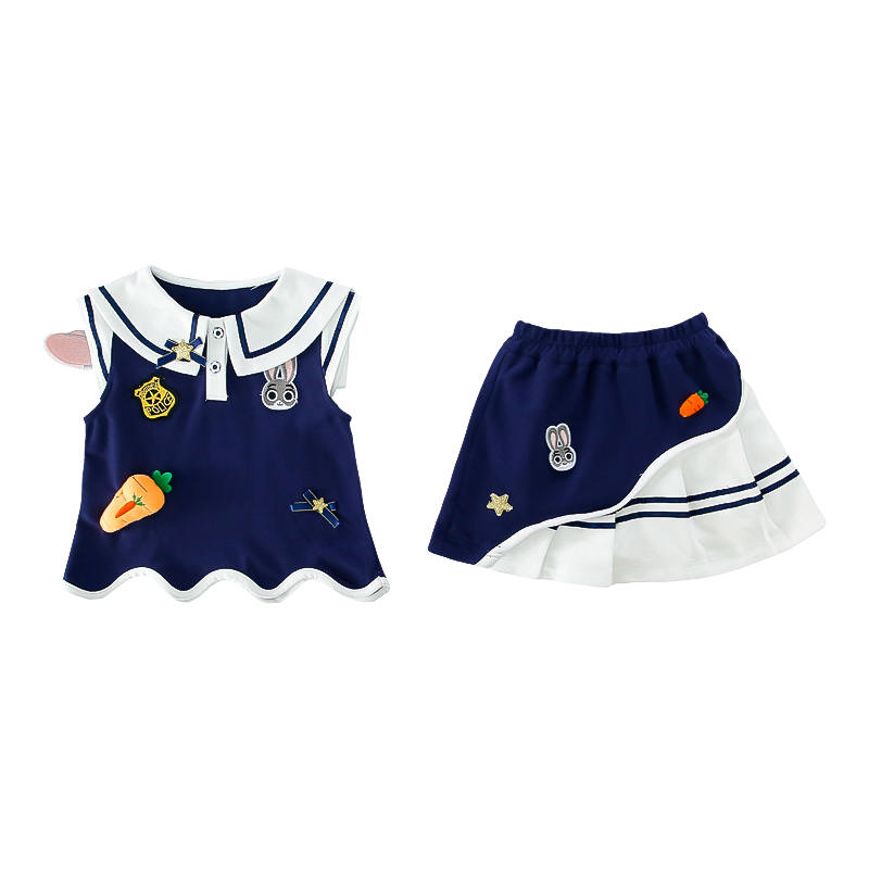 Disney Children Aged 3 7 Years Old Disney Girls Preppy Style Skirt Set