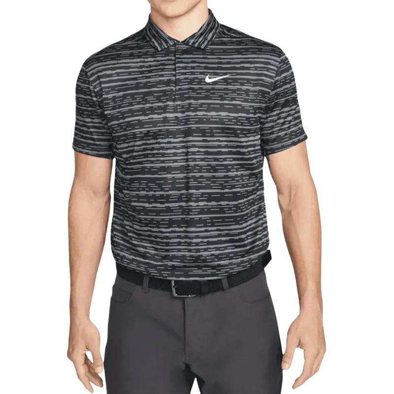 Nike Nike Dri Fit Polo Shirts Men's Black Polo Collar Moderate Other