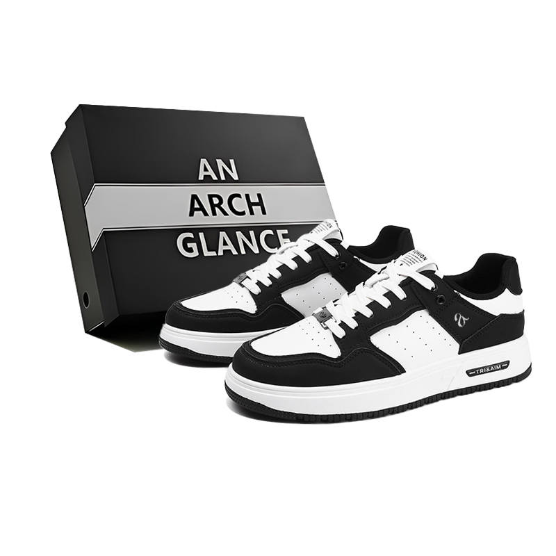 AN ARCH GLANCE Abrasion Resistant Lightweight Breathable Slip Resistant Skateboard Shoes Men's