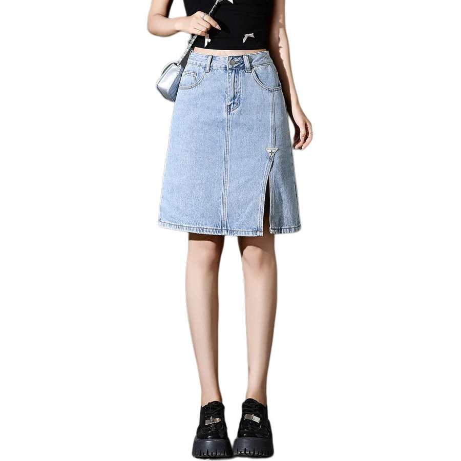 Tonlion Denim Short Skirts Women's