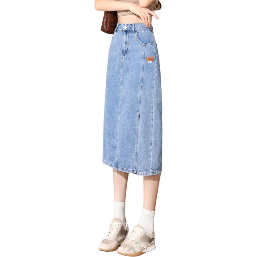 Tonlion Denim Long Skirt Women's