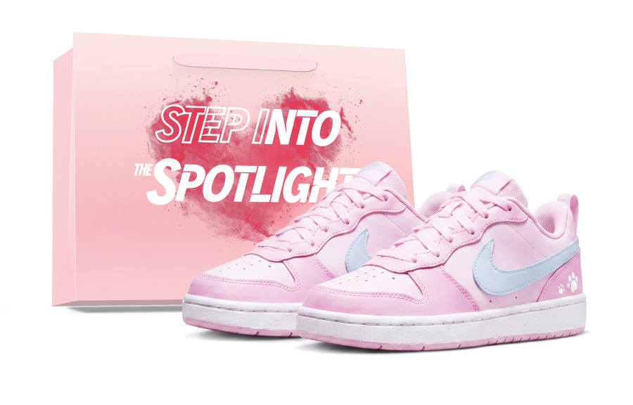 Nike Nike Court Borough Salty Or Sweet Low top Kids' Skateboarding Shoes Pink Teenagers