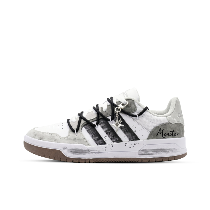 Adidas Adidas ENTRAP Ink Rain Clouds, Monster Lab Low top Skateboard Shoes Unisex Black White Silver
