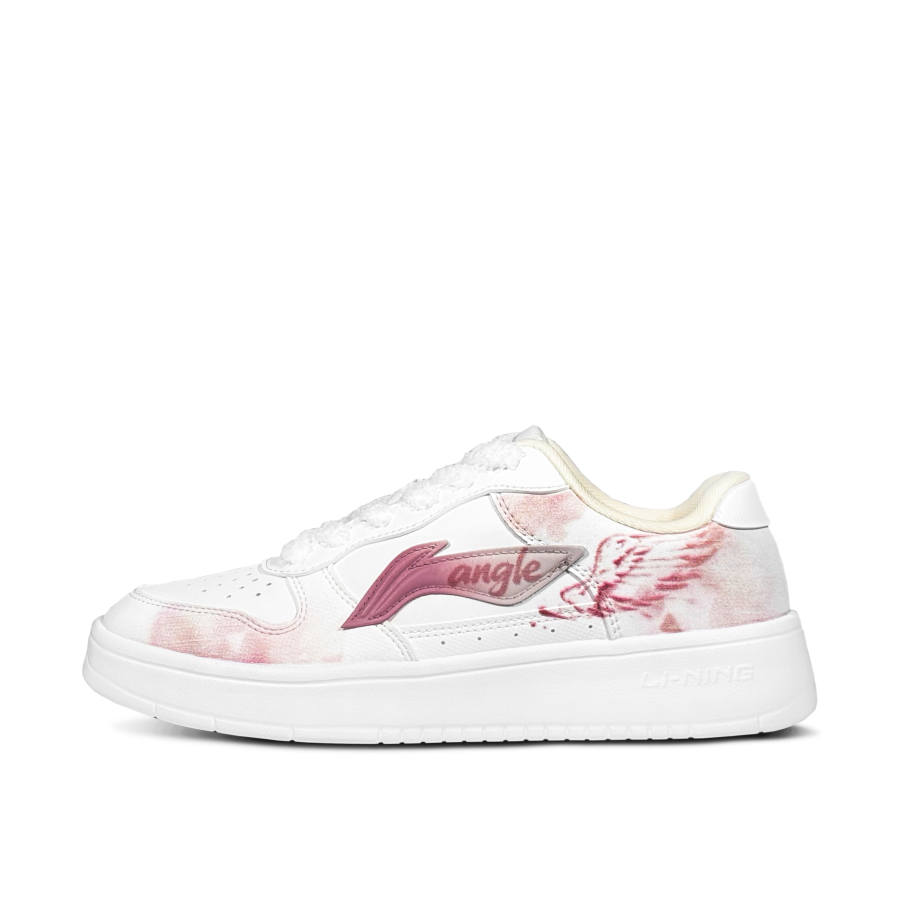 Li-Ning Li Ning Floating Boat Cloud Crimson Angel Slip Resistant Cushioning Low top Skateboard Shoes Women's