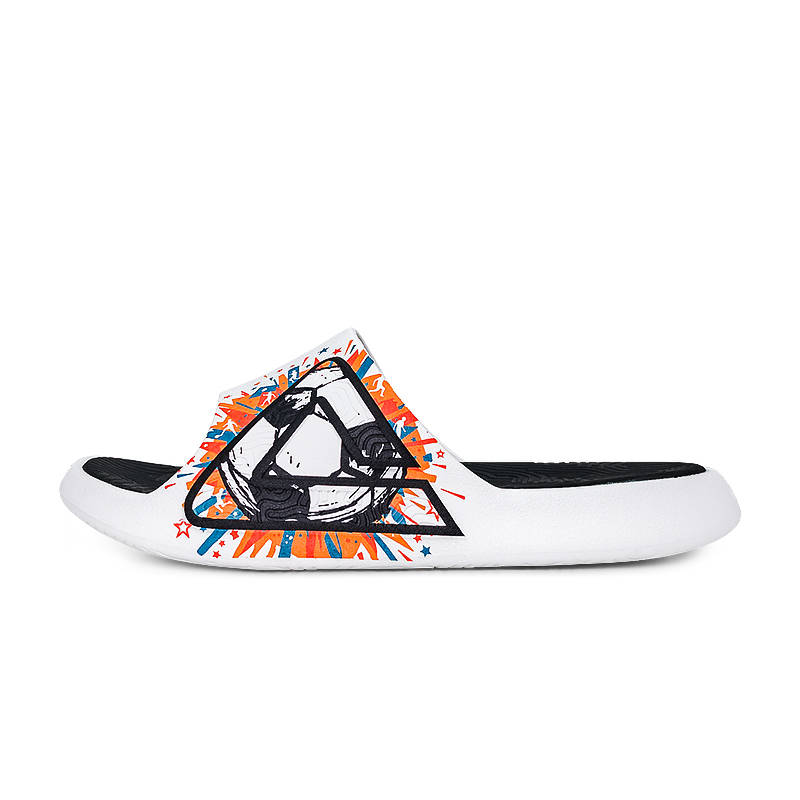 PEAK PEAK Slide Slippers Unisex White Black Orange
