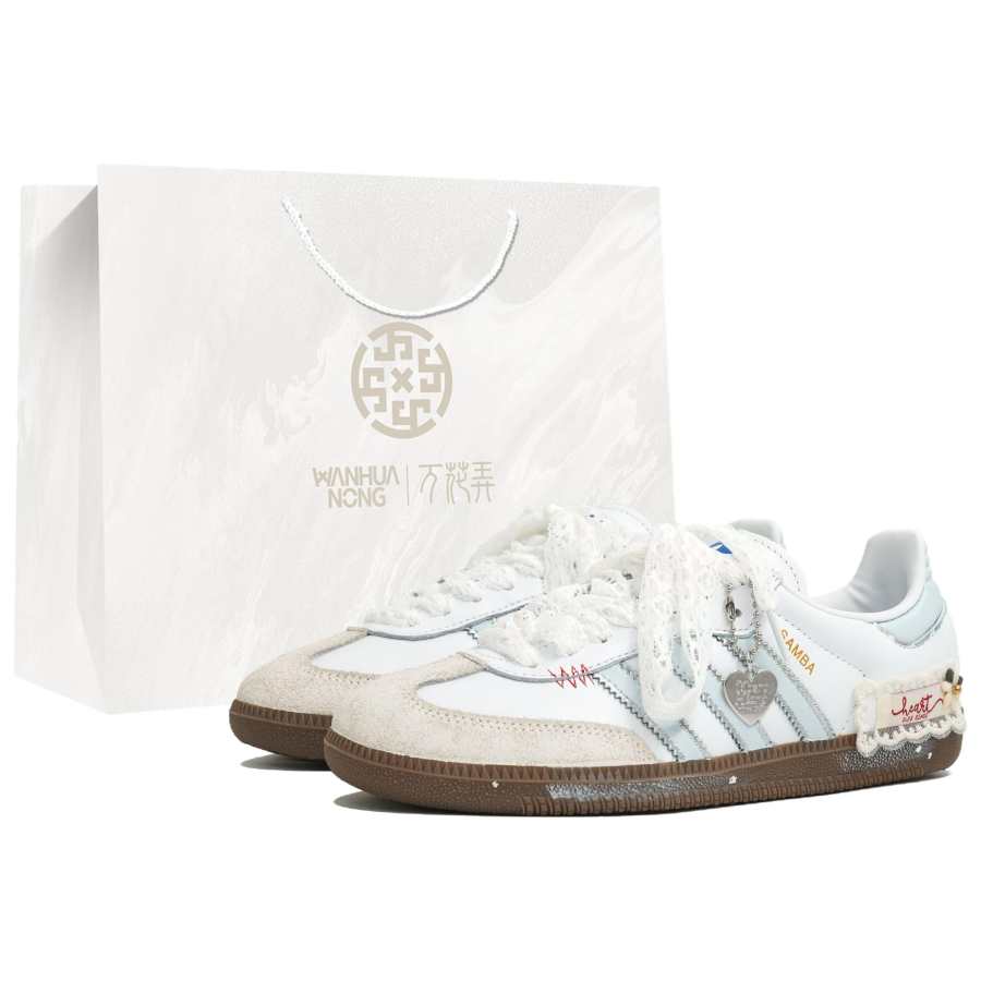 Adidas Originals SAMBA OG Wan Hua Nong, Yin Xin She, Shopping Bag Abrasion Resistant Low top German Army Trainers