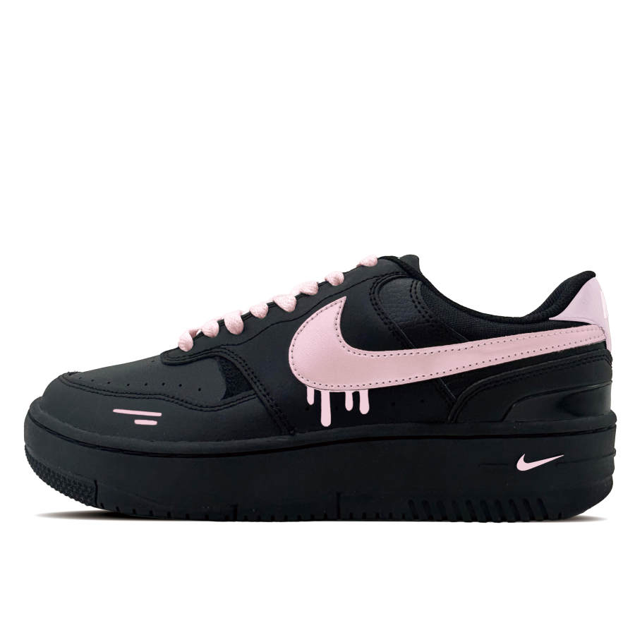Nike Nike Gamma Force Peach Fusion Synthetic Leather Abrasion Resistant Low top Skateboard Shoes Women's Black