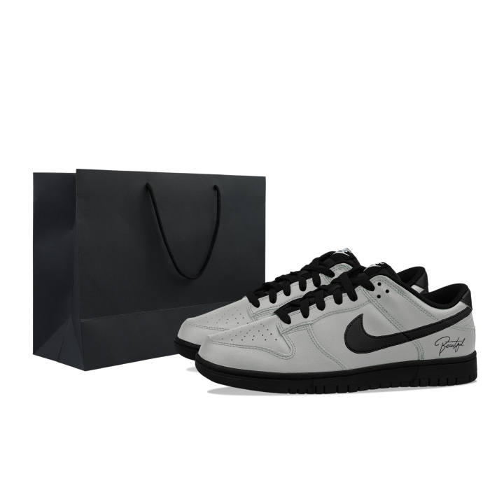 Nike Nike Dunk Low top Casual Skate Shoes Men's Black Gray